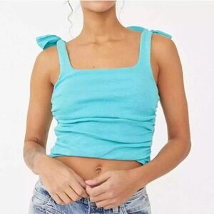 Free People Boulevard Tank w/ Tie Straps and Ruched Sides - XL - NWT